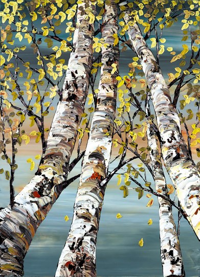 Reaching For The Sky by Maya - Embellished Box Canvas